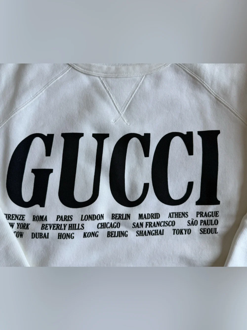 GUCCI MEN’S CITIES CREWNECK